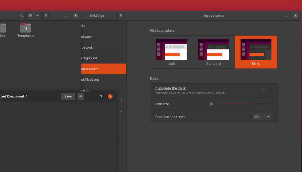 libreoffice dark theme ubuntu